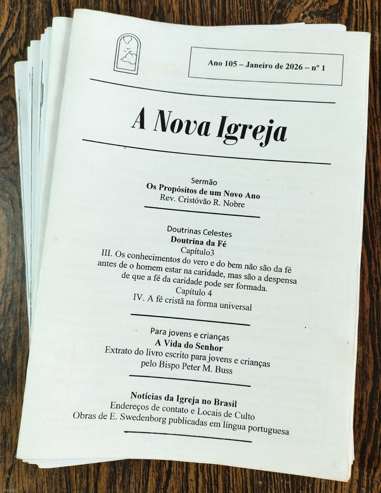 Capa da Revista A Nova Igreja